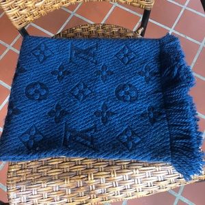 Blue Louis Vuitton Scarf